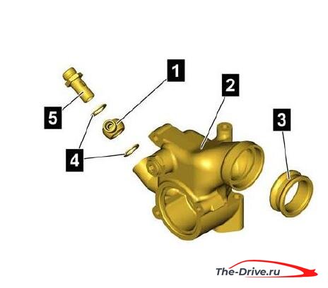 Как снять и установить термостат дизельного двигателя Liebherr D834